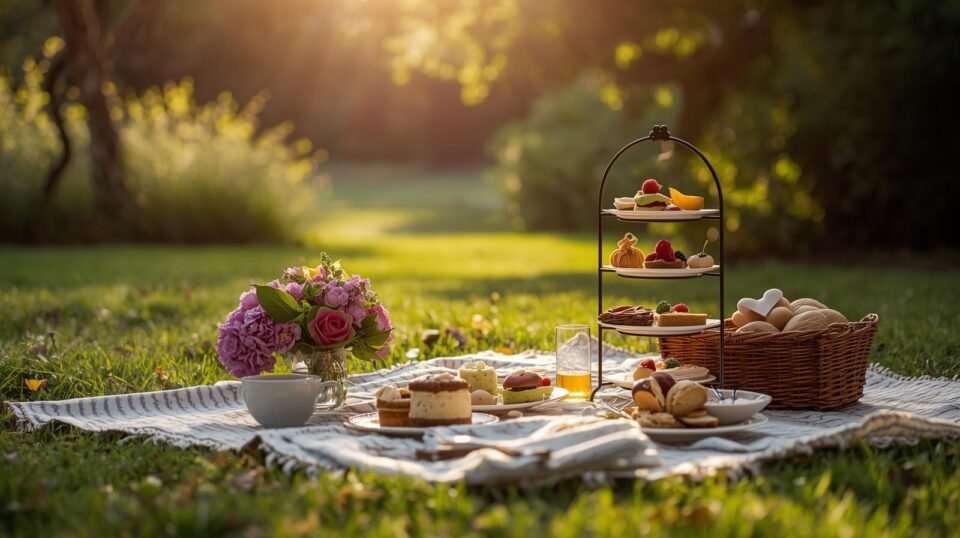 Picnic afternoon tea